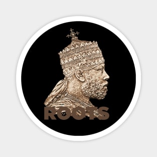 Roots Rastafari Menelik T-shirt Magnet